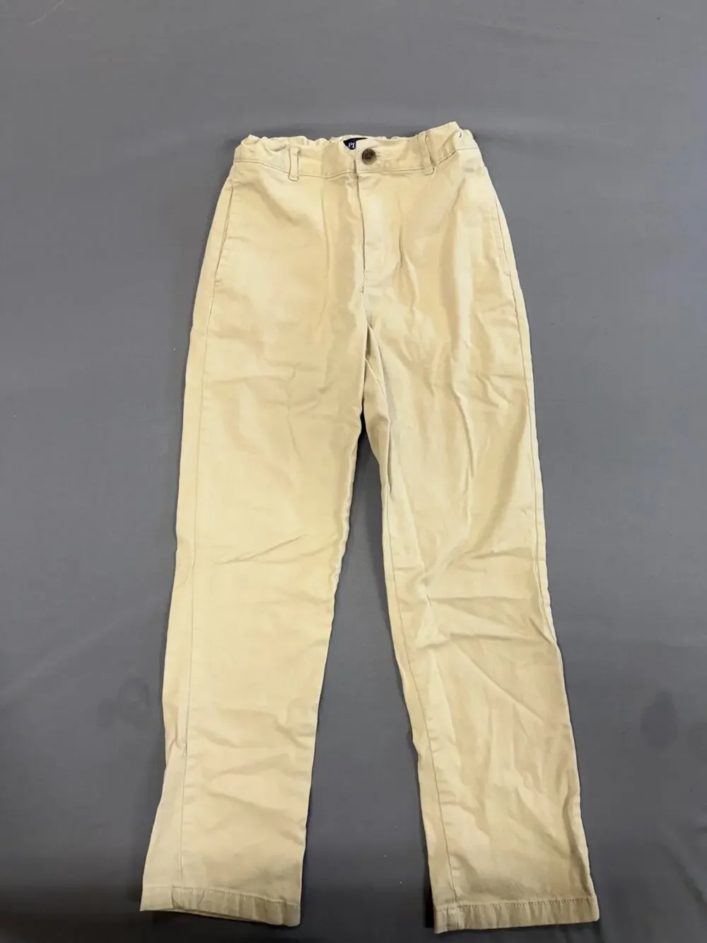The Children's Place Boys 12 Khaki Pants adjustable Regular Fit School Uniform